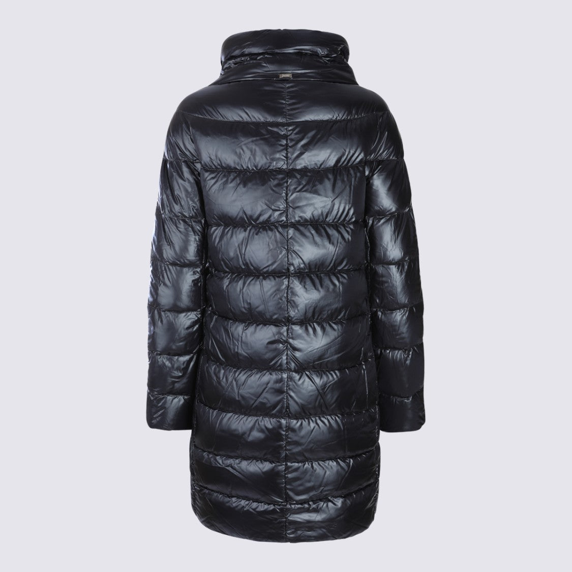 Herno Glossy Quilted Down Coat With Structured Collar