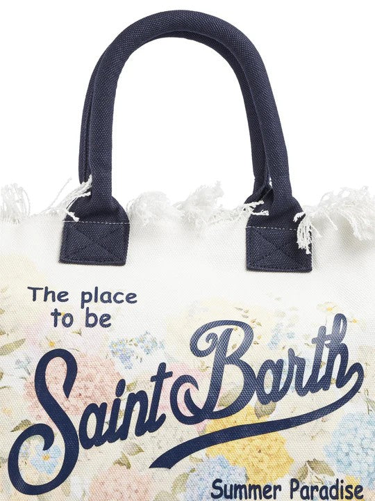 Mc2 Saint Barth Rectangular Floral Print Tote Bag
