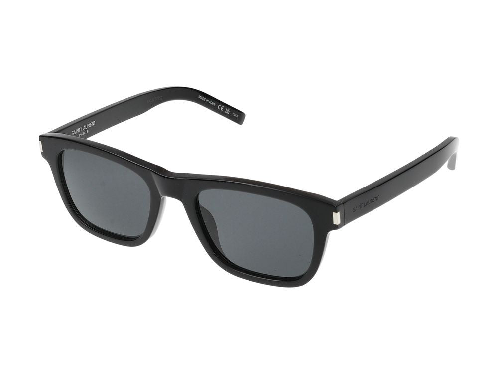 Saint Laurent Black Matte Finish Square Frame Sunglasses