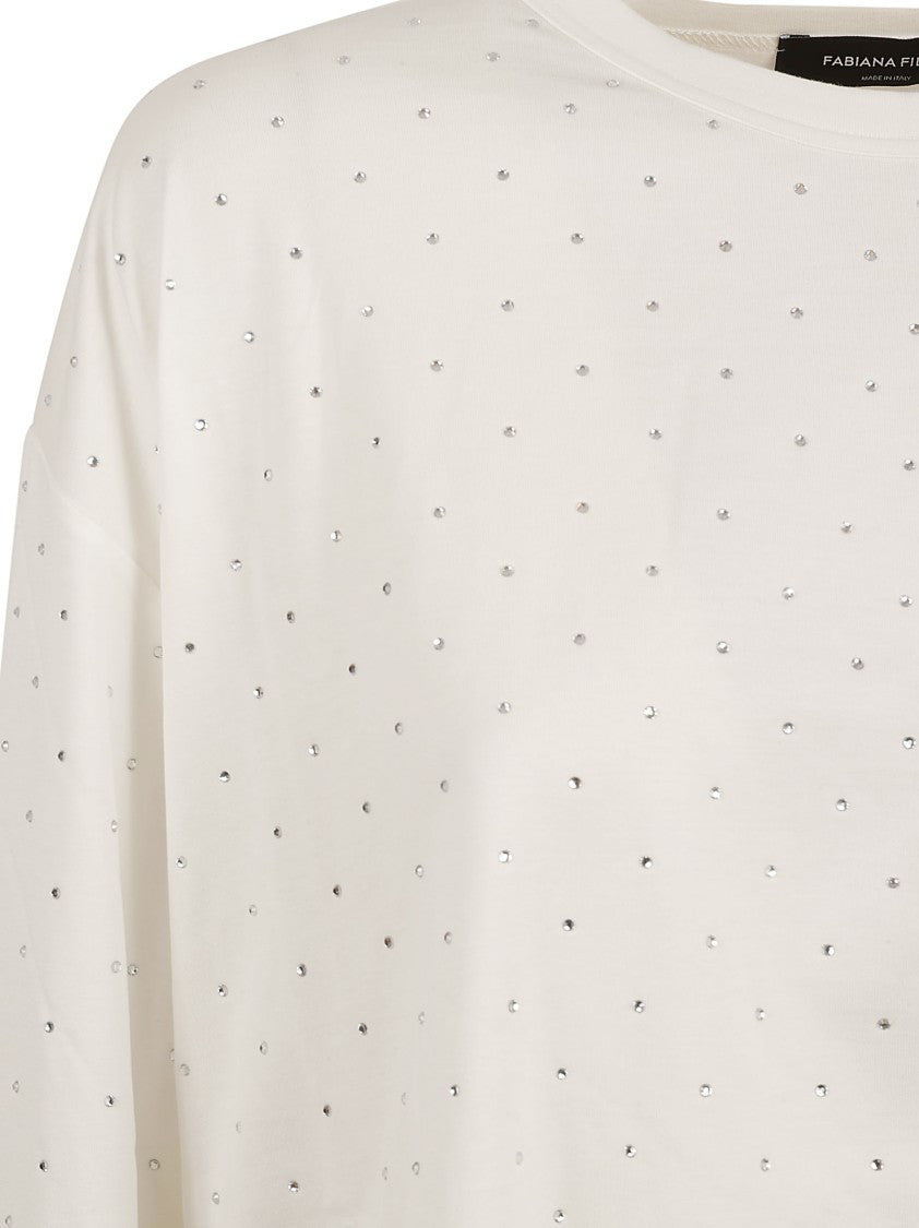 Fabiana Filippi Relaxed Fit White Sweater