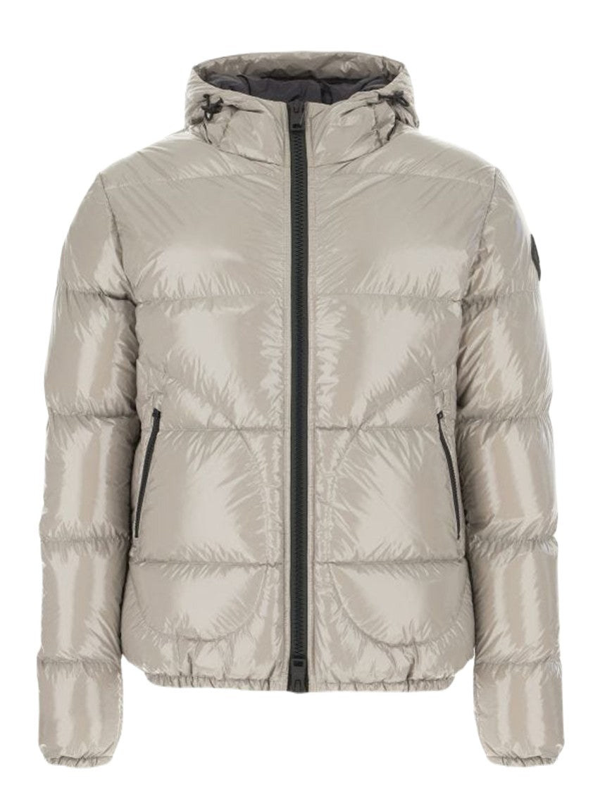 Herno Quilted Nylon Bomber Jacket With Gloss Finish