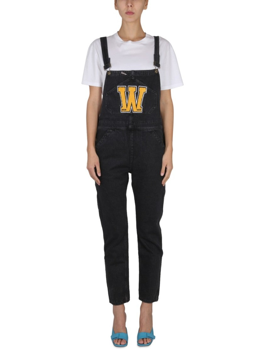 Washington Dee Cee Black Denim Dungarees