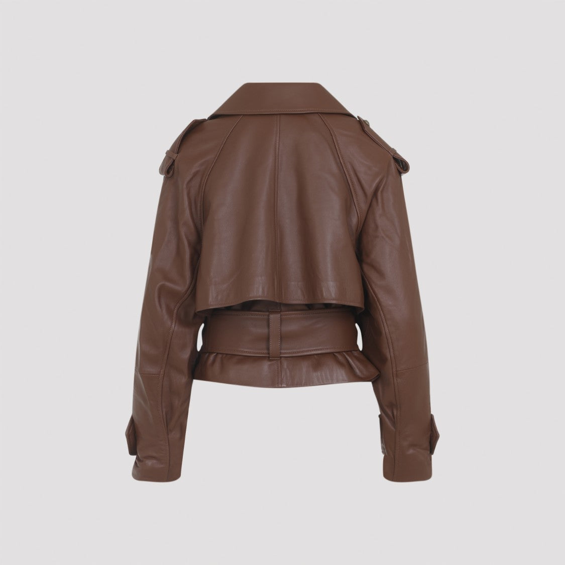 Zimmermann Brown Leather Coat