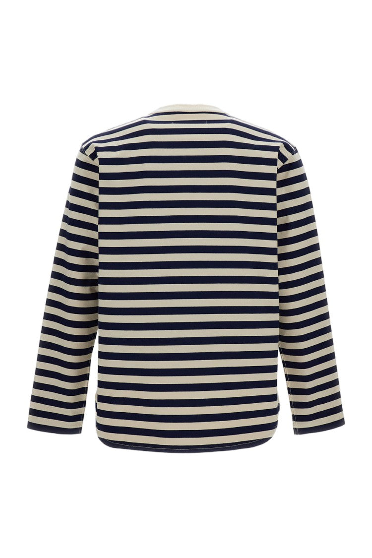 Junya Watanabe White Striped Long Sleeve T-Shirt