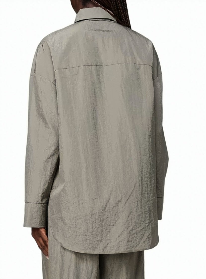 Max Mara Technical Canvas Long Sleeve Shirt