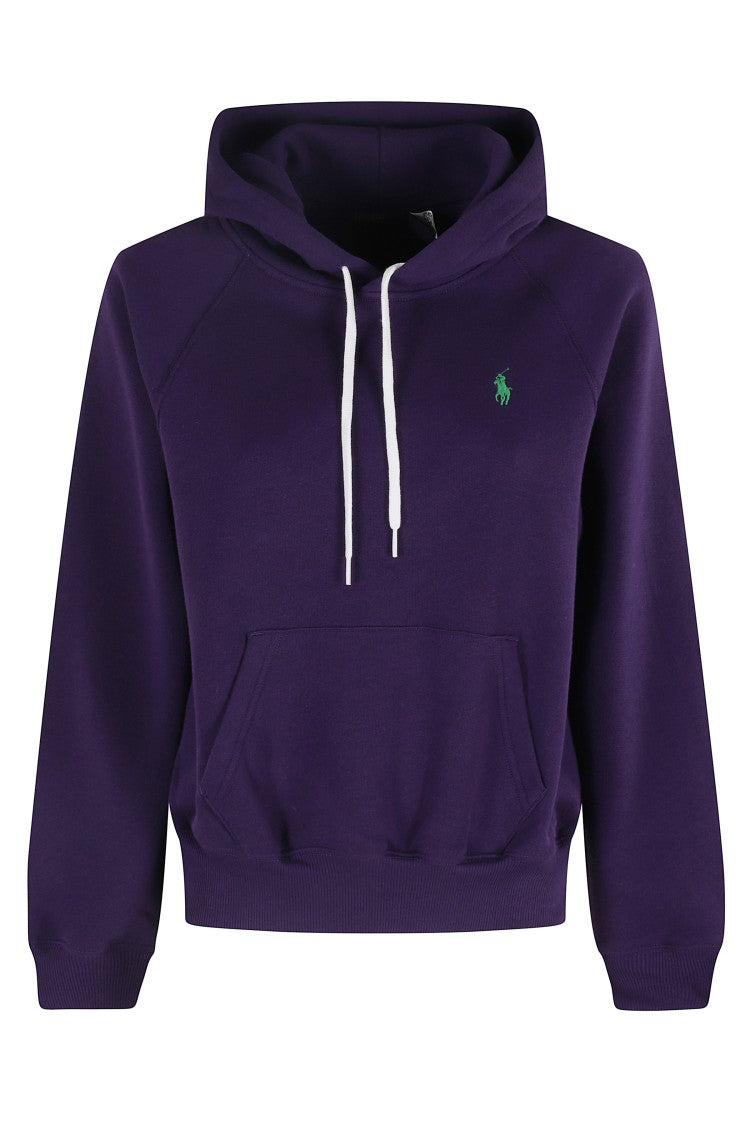 Polo Ralph Lauren Custom Drawstring Hood Sweatshirt With Ribbed Cuffs