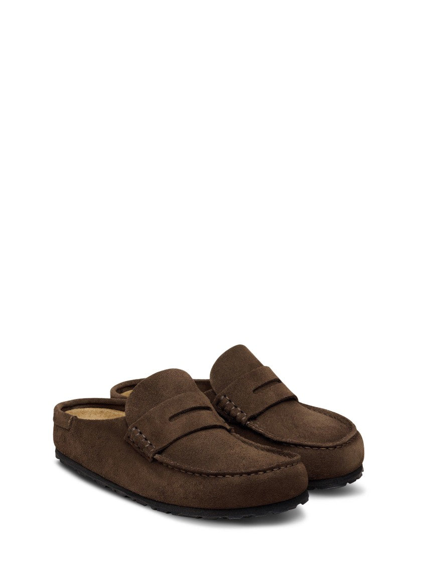 Birkenstock Slip-On Suede Mules With Penny Strap Detail
