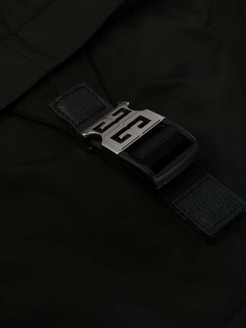 Givenchy 4G-Buckle Black Straight-Leg Cargo Trousers