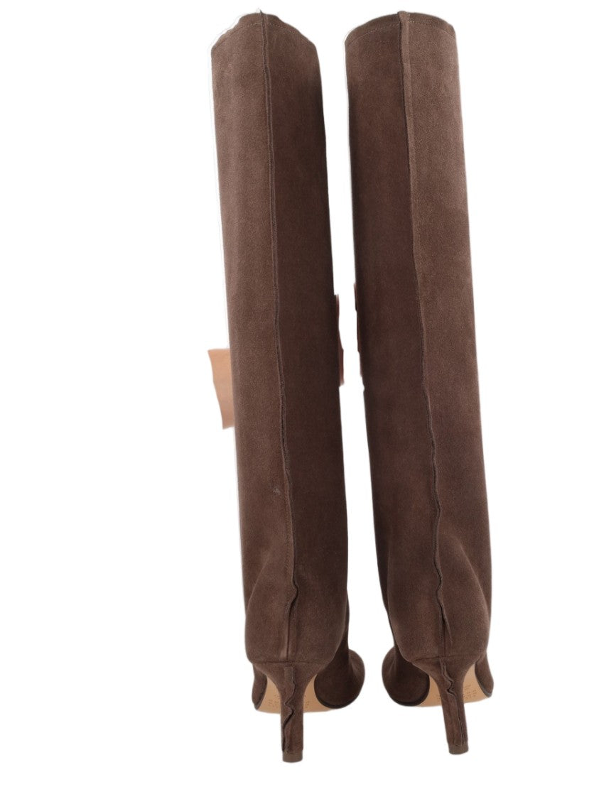 Mm6 By Maison Margiela Anatomic Tall Slim Suede Boots