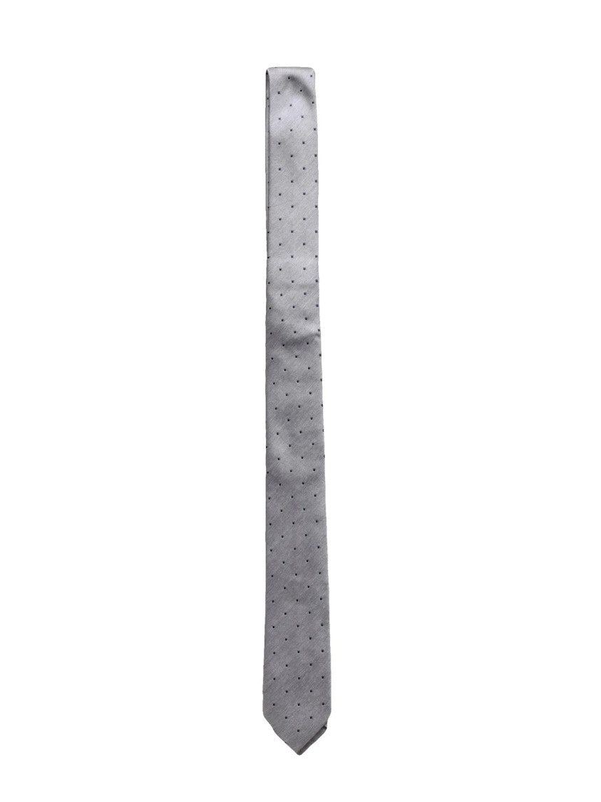 Emporio Armani Silk Tie With Subtle Pattern And Modern Slim Design