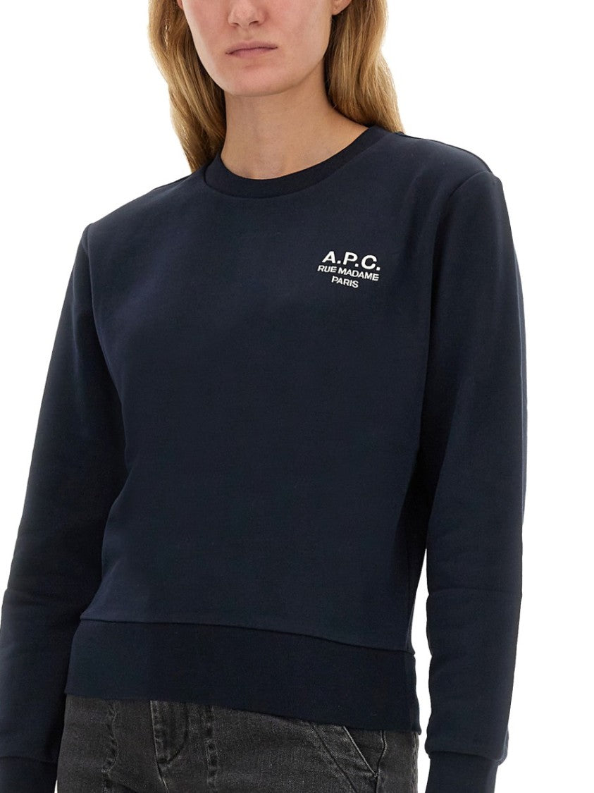 A.P.C. Relaxed Fit Black Sweatshirt