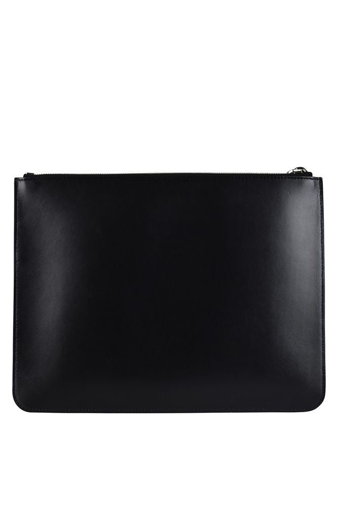Givenchy Rectangular Black Leather Clutch