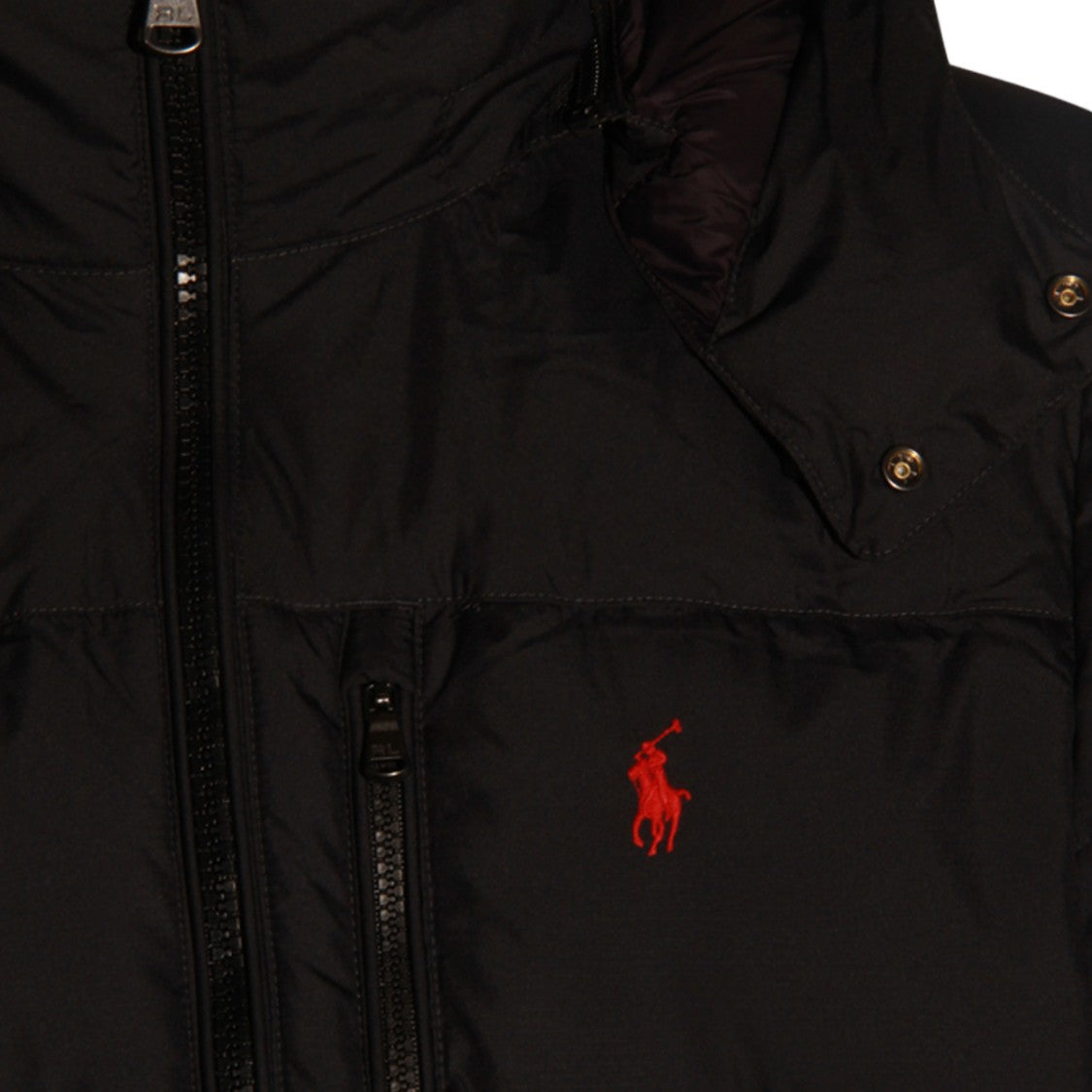 Polo Ralph Lauren Black Quilted Hooded Puffer Jacket