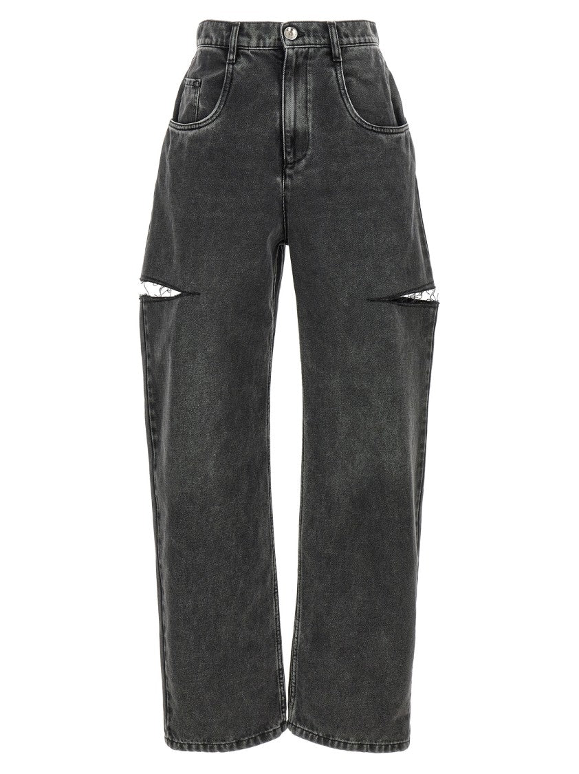 Maison Margiela Vintage Black Wash Side Cut-Outs Jeans