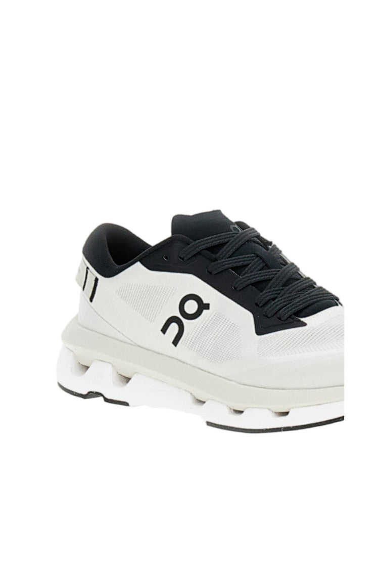 On Running White Mesh Sneakers With Speed-Lacing System