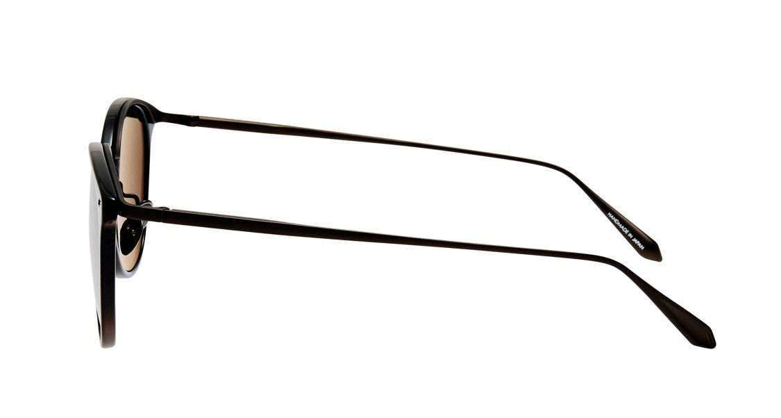 Linda Farrow Lflb Rounded Frame Acetate Sunglasses With Dark Tinted Lenses