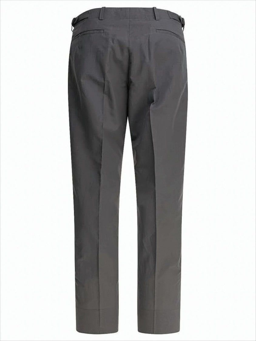 Kaptain Sunshine Tailored Straight-Leg Pants With Smooth Matte Finish