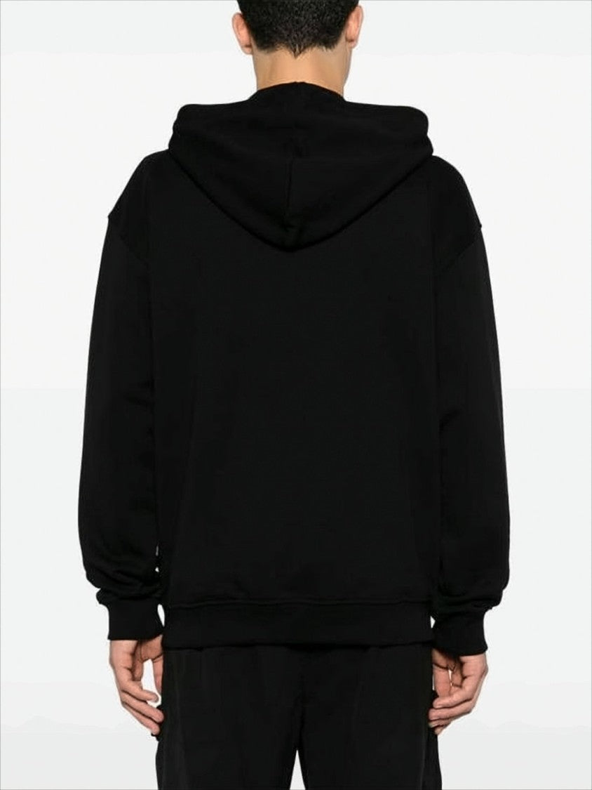 Diesel Relaxed Fit Black Zip-Up Hoodie