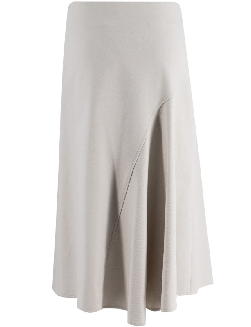 Brunello Cucinelli Snow White Midi Skirt