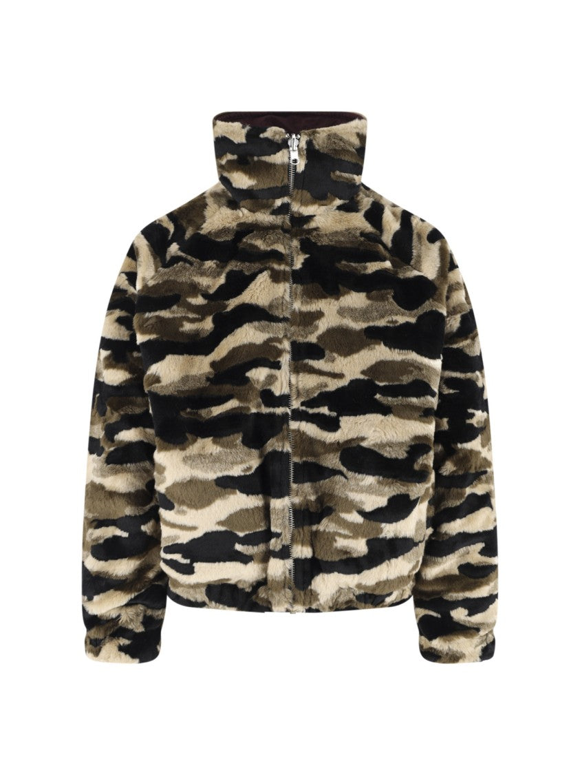 Pdf Multicolor Camo Faux Fur Relaxed Jacket