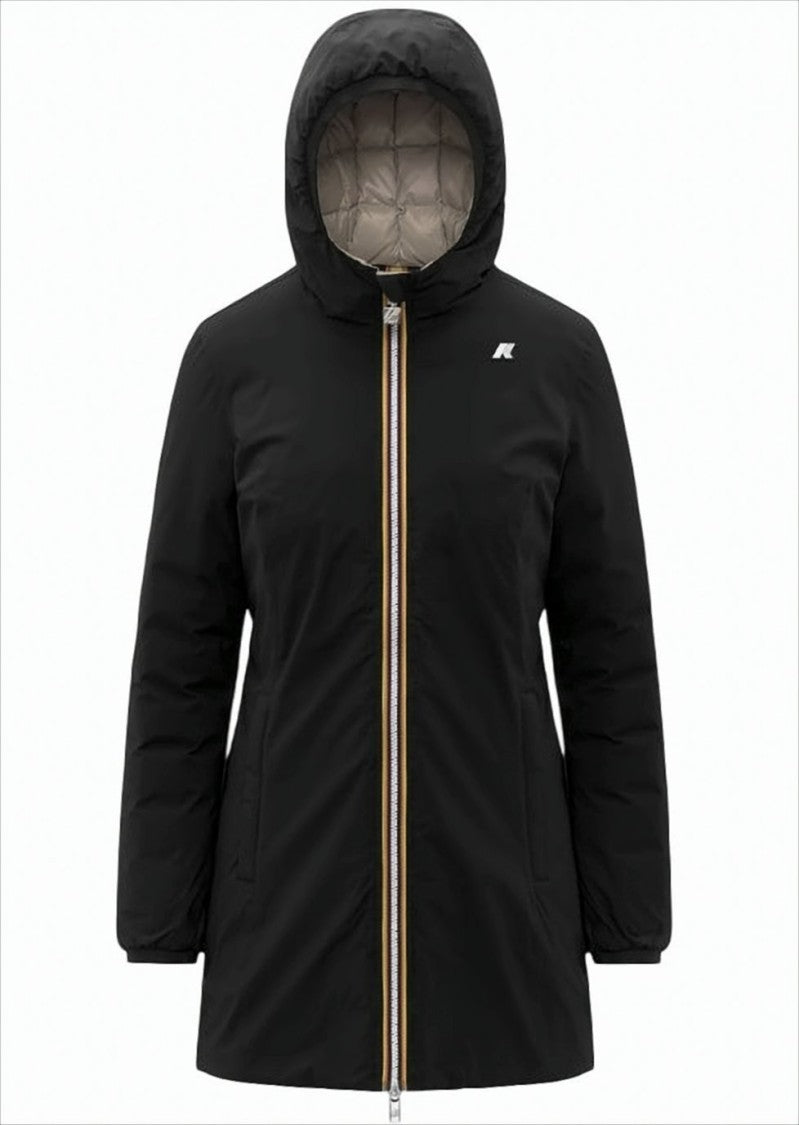 K-Way Reversible Down-Insulated Long Coat With Quilted Design