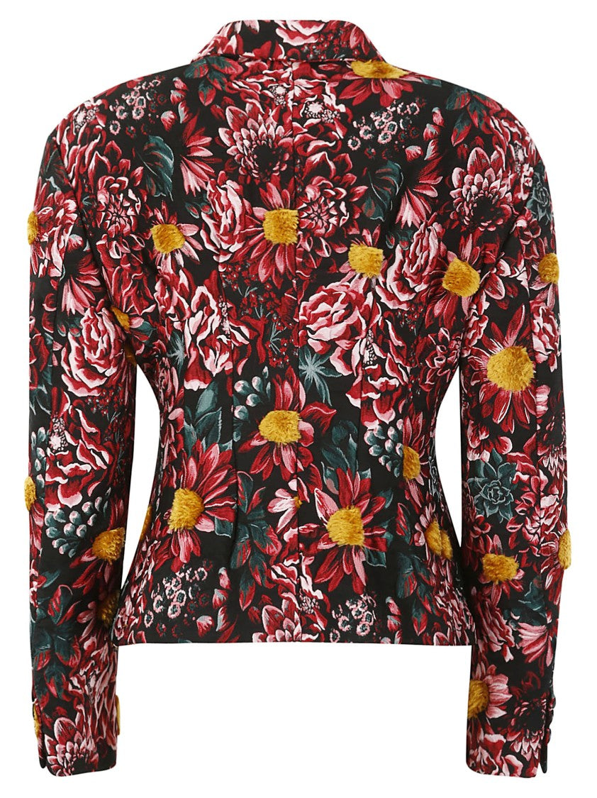 Comme Des Garçons Blazer With Floral Embroidery