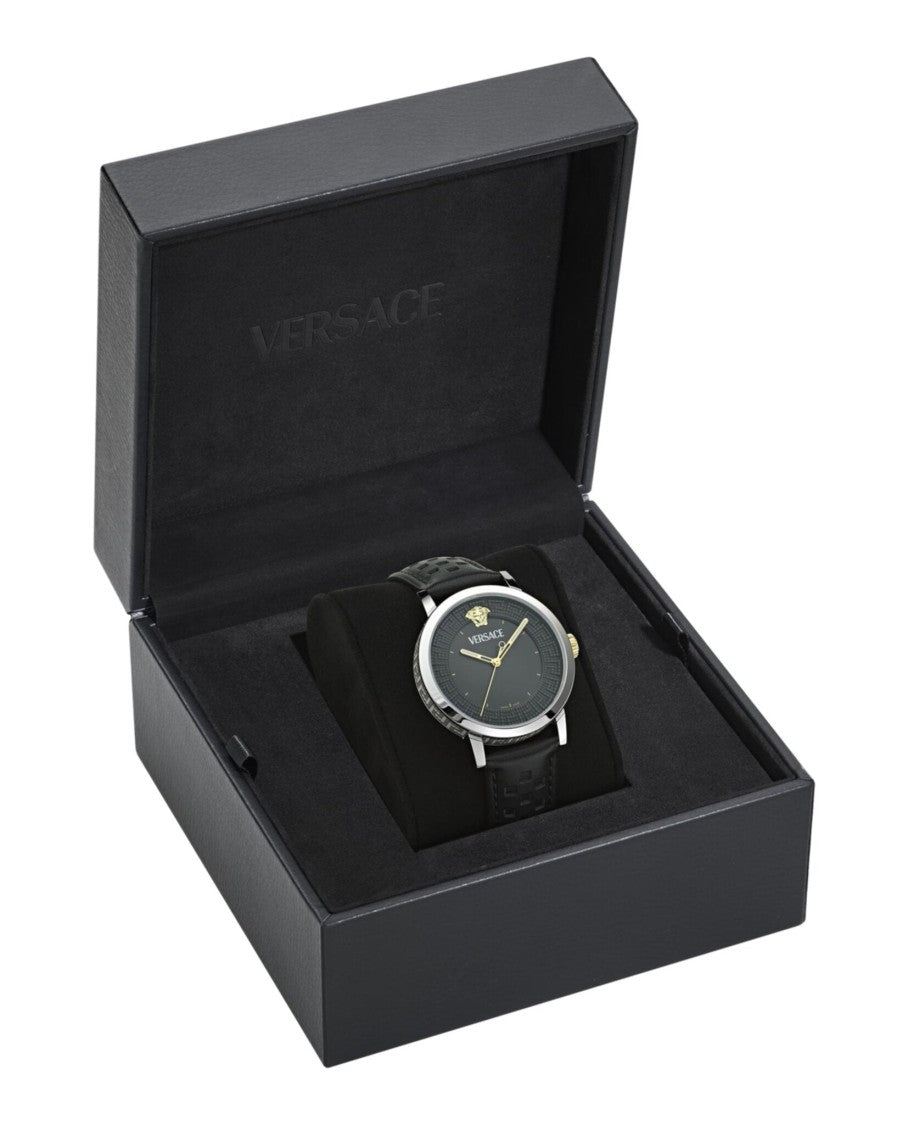 Versace Albireo Leather Watch
