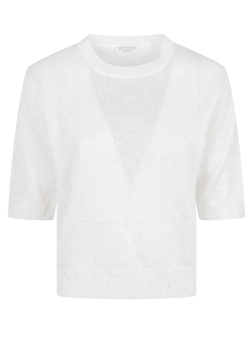 Brunello Cucinelli Cropped Knit Top