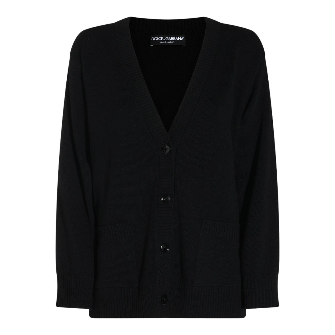 Dolce & Gabbana Cardigan V-Neck Ribbed Sweater