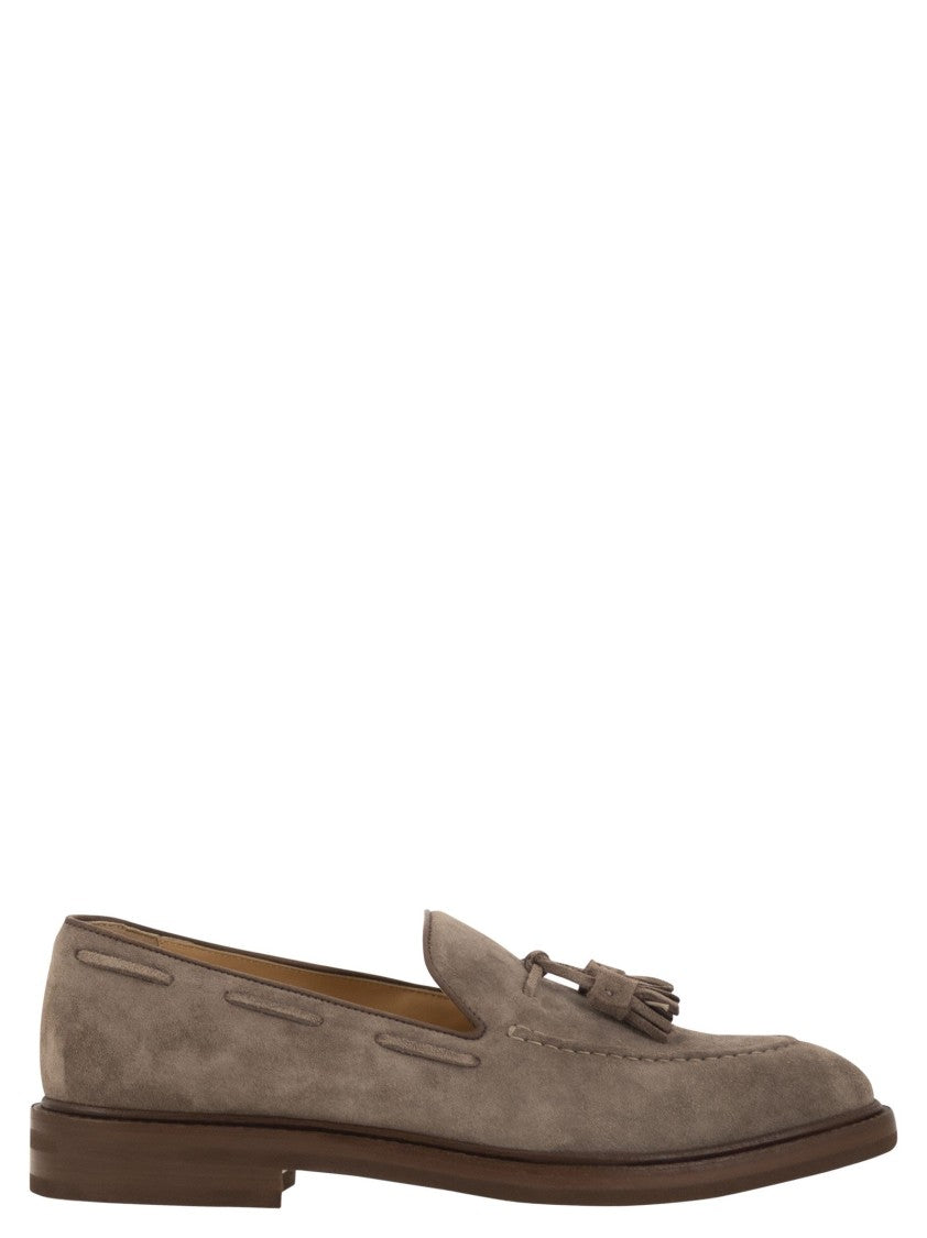 Brunello Cucinelli Suede Moccasins With Tassels