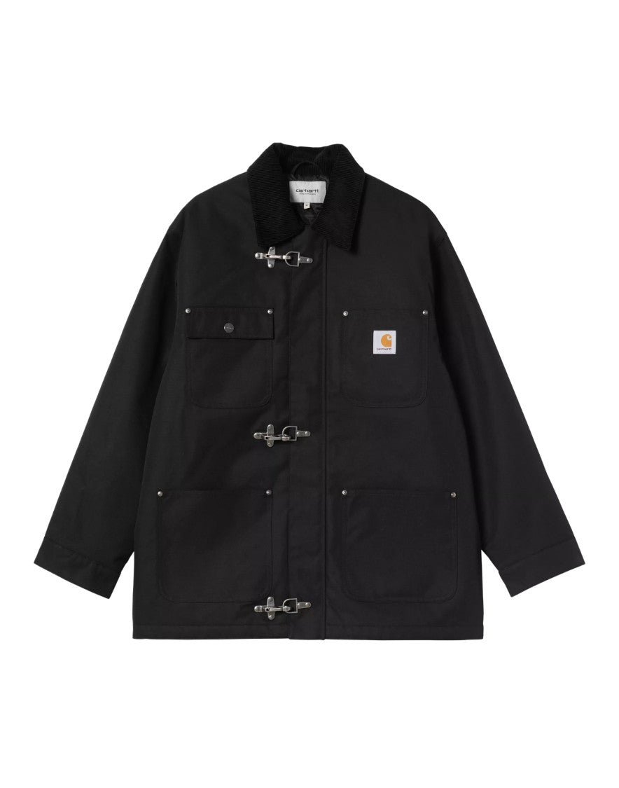 Carhartt Wip Black Adair Water-Repellent Quilted Nylon Coat
