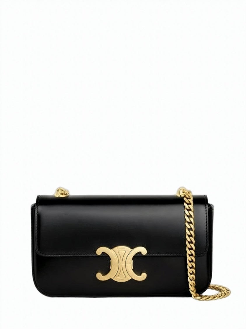 Celine Rectangular Calf Leather Shoulder Bag