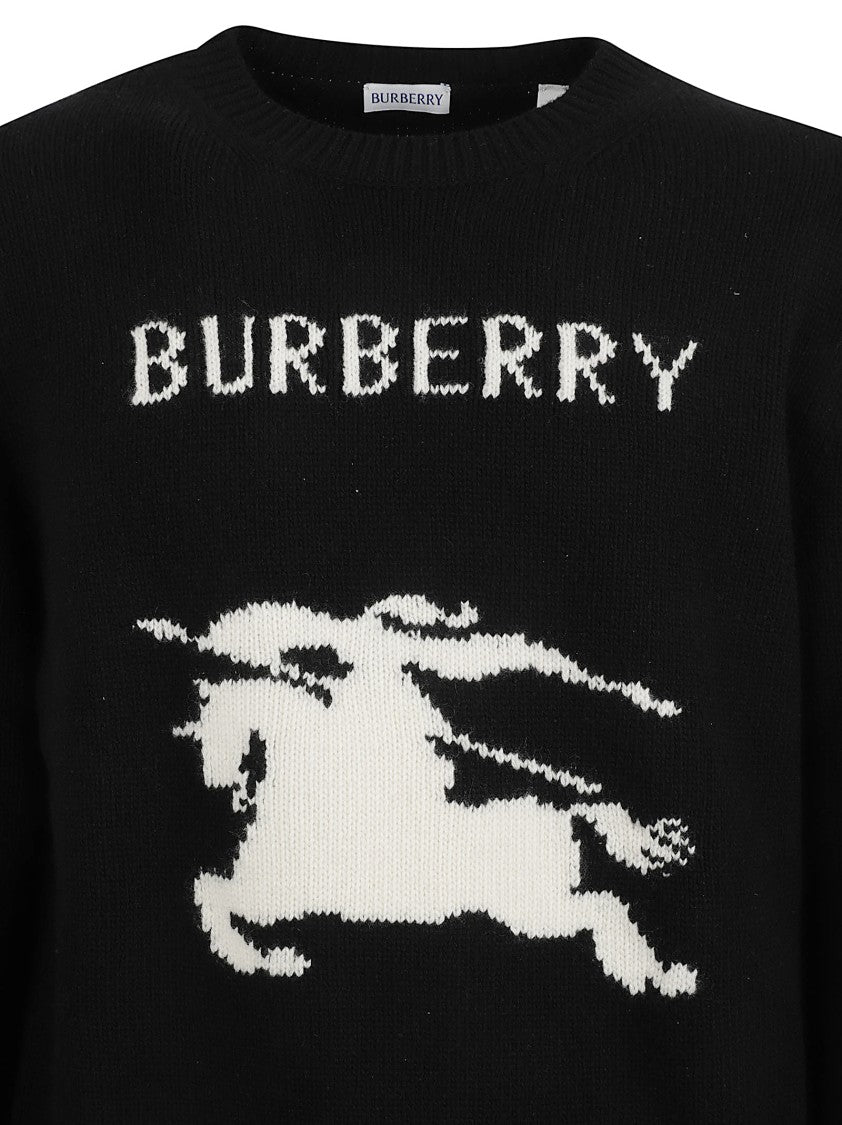 Burberry Classic Crew Neck Sweater With Horse
