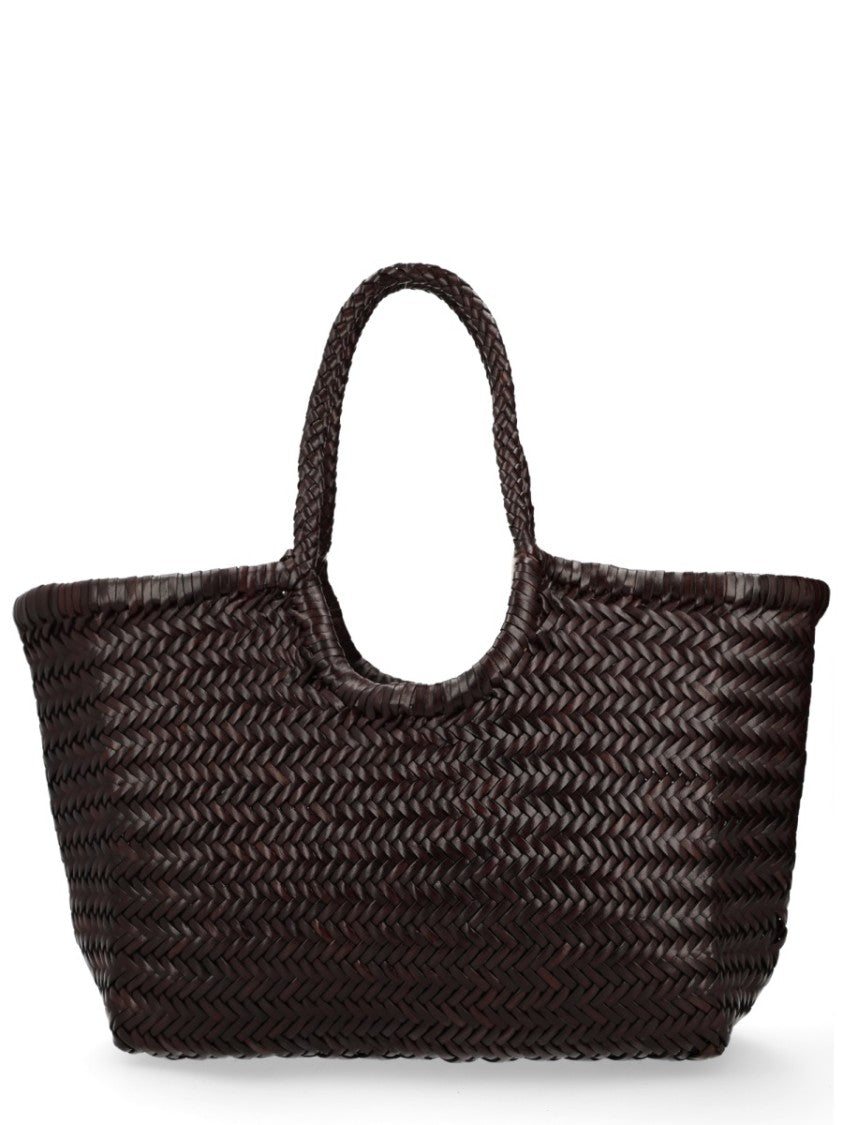 Dragon Diffusion Nantucket Large Woven Leather Tote Bag