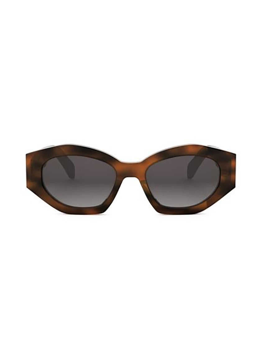 Celine Tortoiseshell Cl40238u Hexagonal Acetate Sunglasses