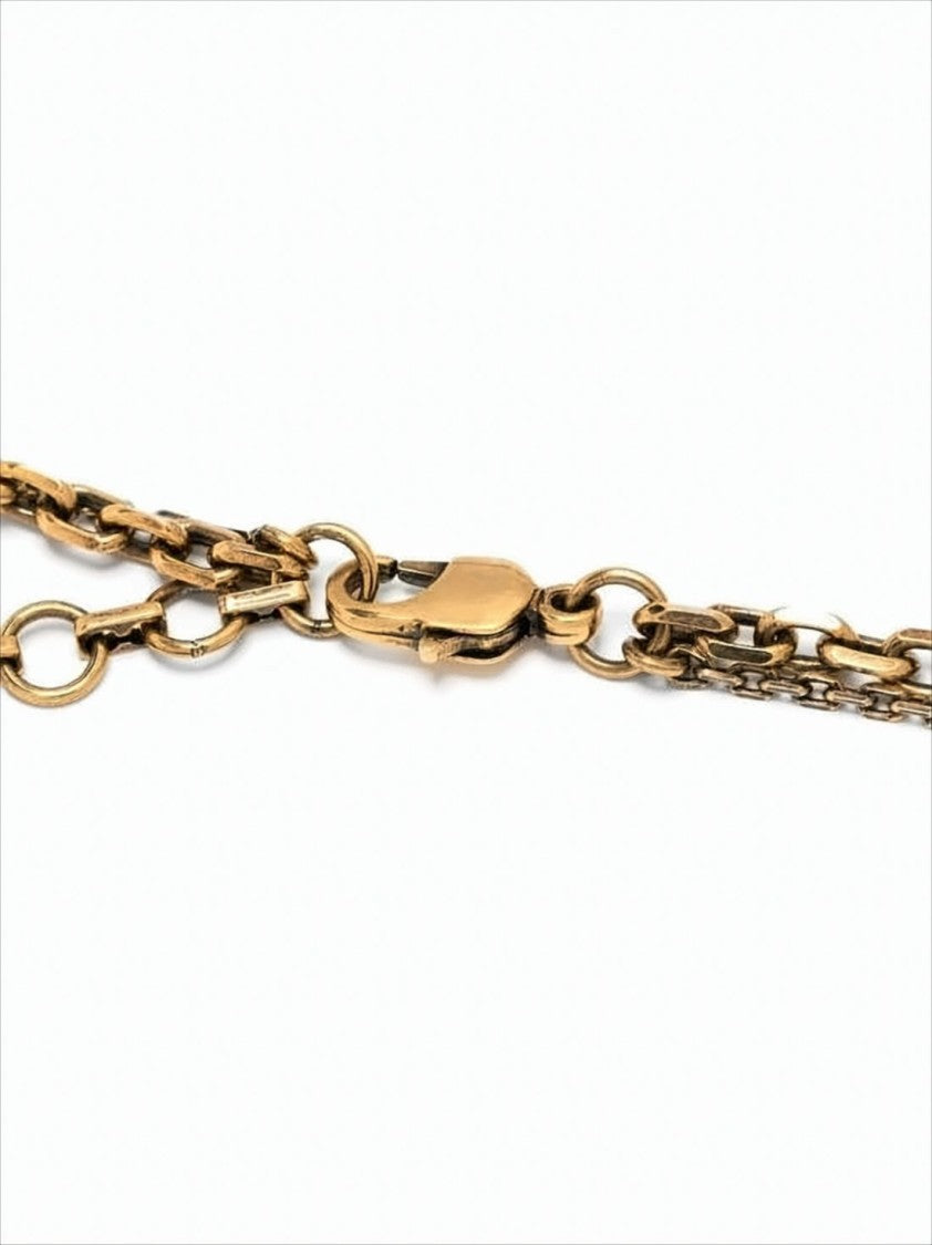 Alexander Mcqueen Layered Gold-Tone Necklace With Pearl Accents