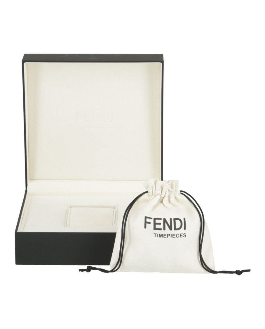 Fendi Fendi Diamond-Embellished Watch With Green Malachite Dial