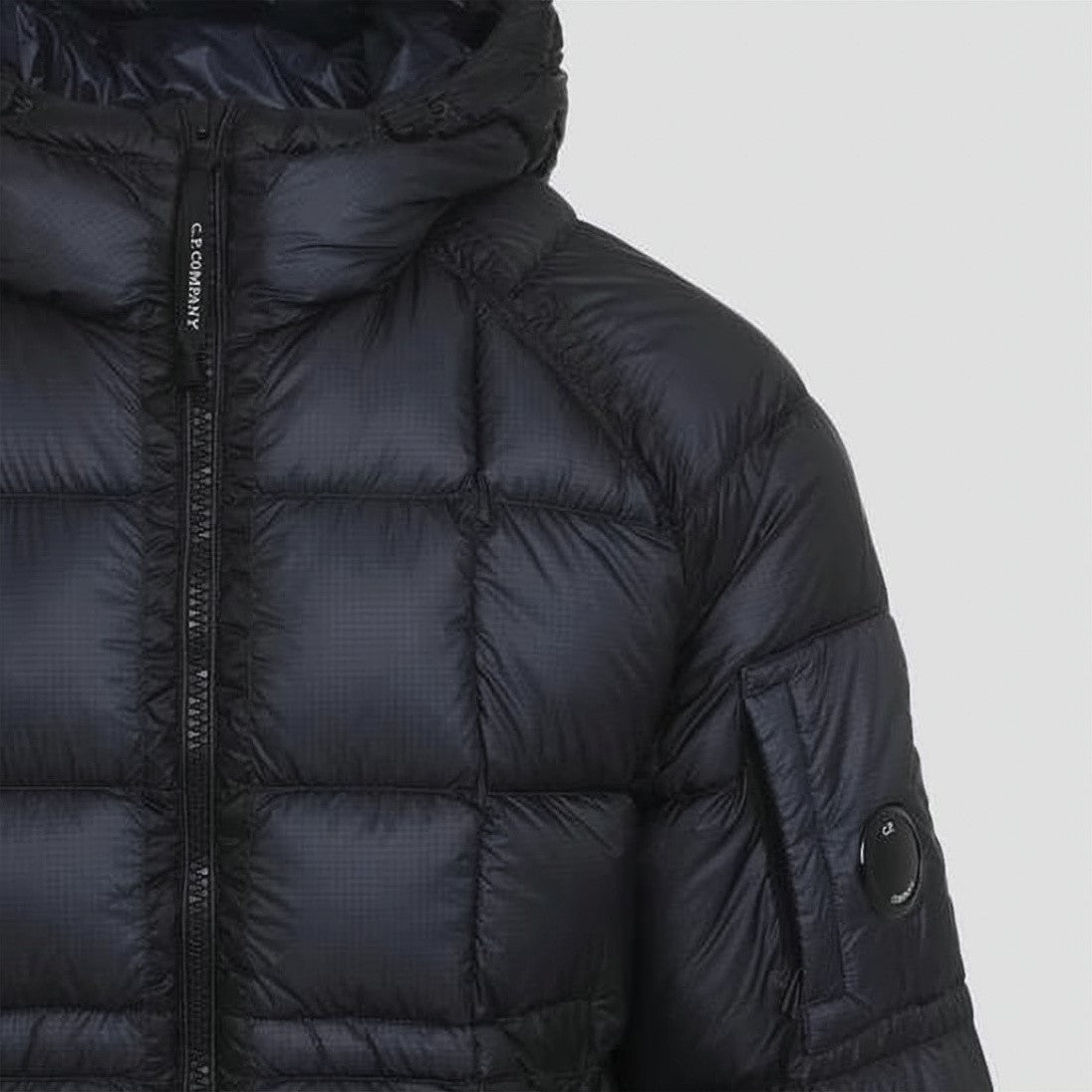 C.P. Company Hooded Down Puffer Jacket With Quilted Design