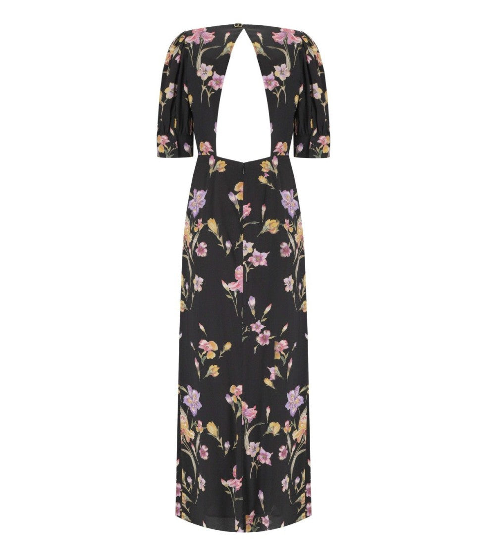 Twin-Set Black Floral Long Dress