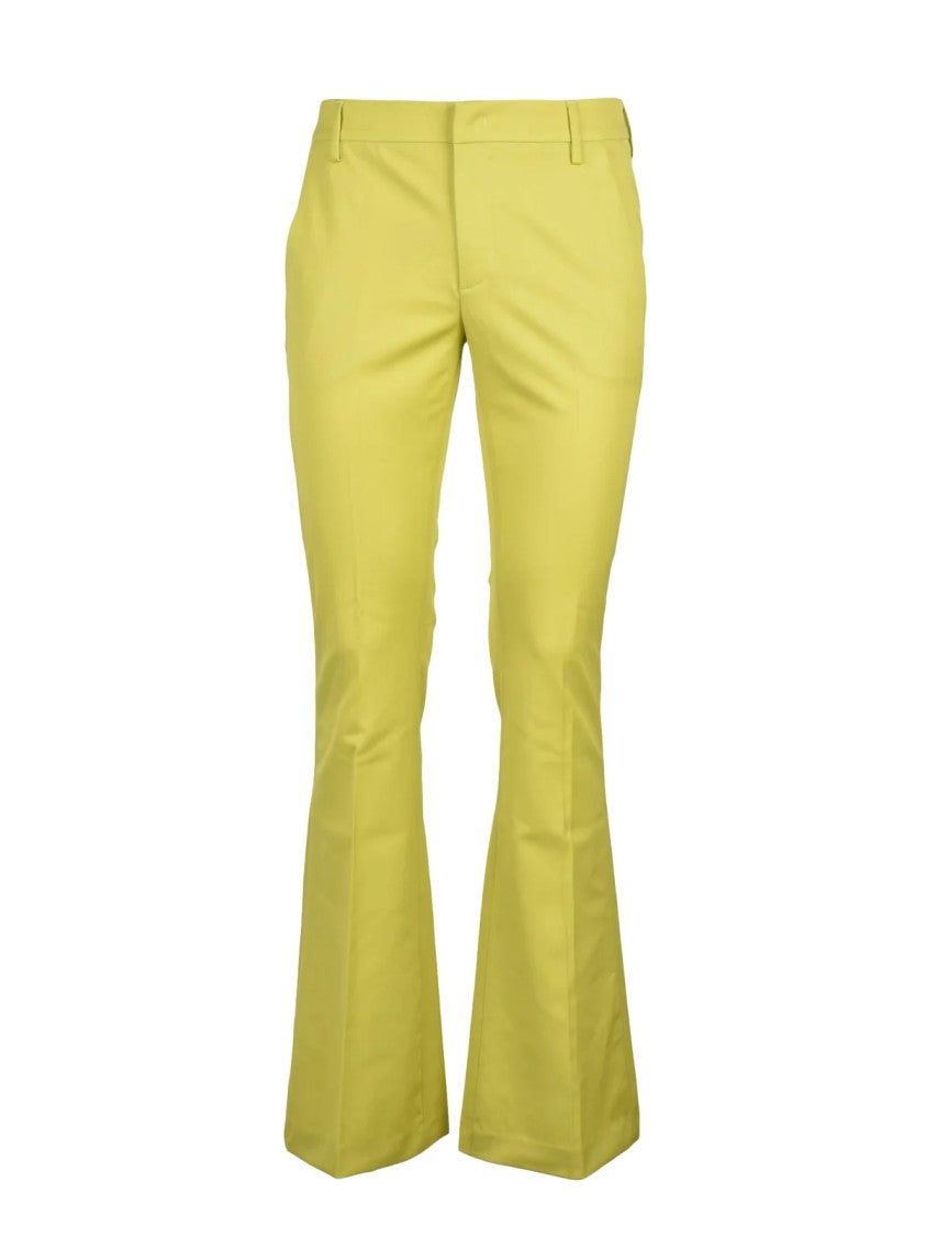 Dondup Lexi Wool Trousers - Fluorescent Yellow