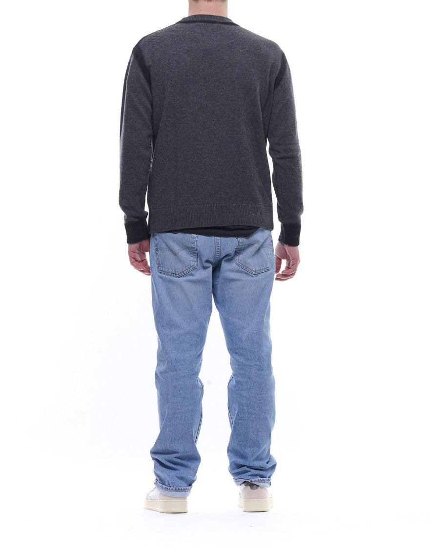 Atomofactory Black Airbrush Crewneck Sweater