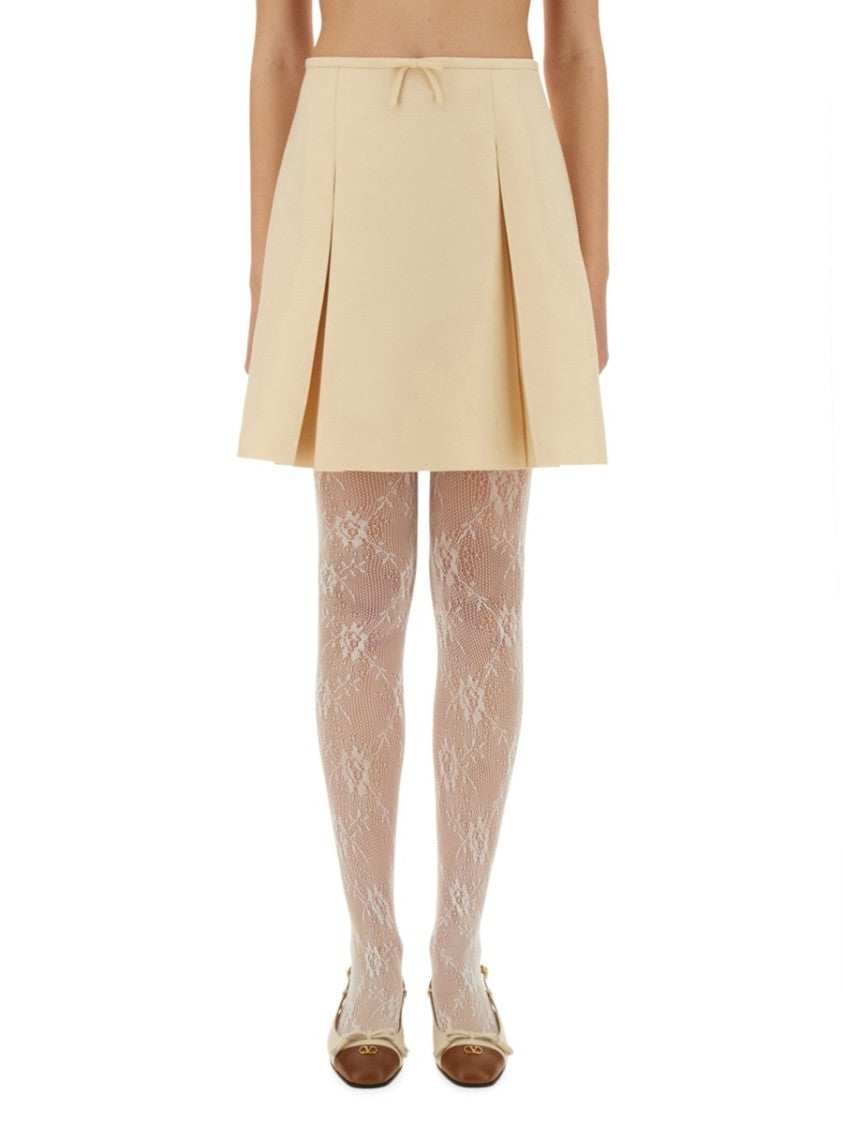 Valentino Crepe Couture Short Skirt