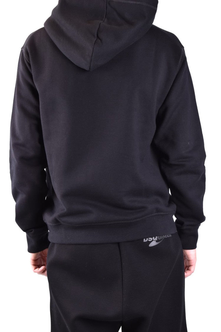 Dsquared2 Black Hooded Sweatshirts