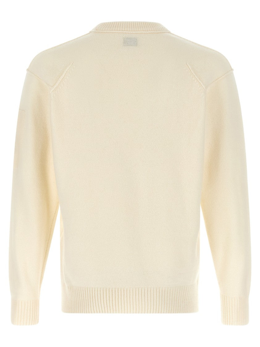 C.P. Company Wool Sweater With Contrast Stitching