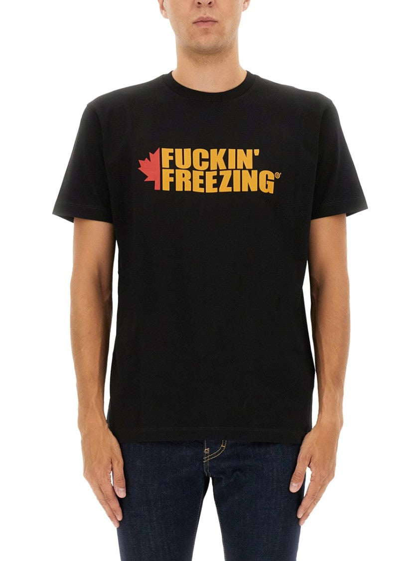 Dsquared2 Graphic Print T-Shirt With Crew Neckline