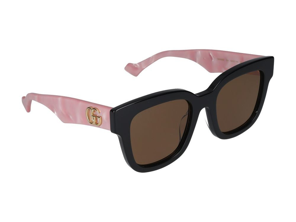 Gucci Black Gg0998s Square Gold Sunglasses