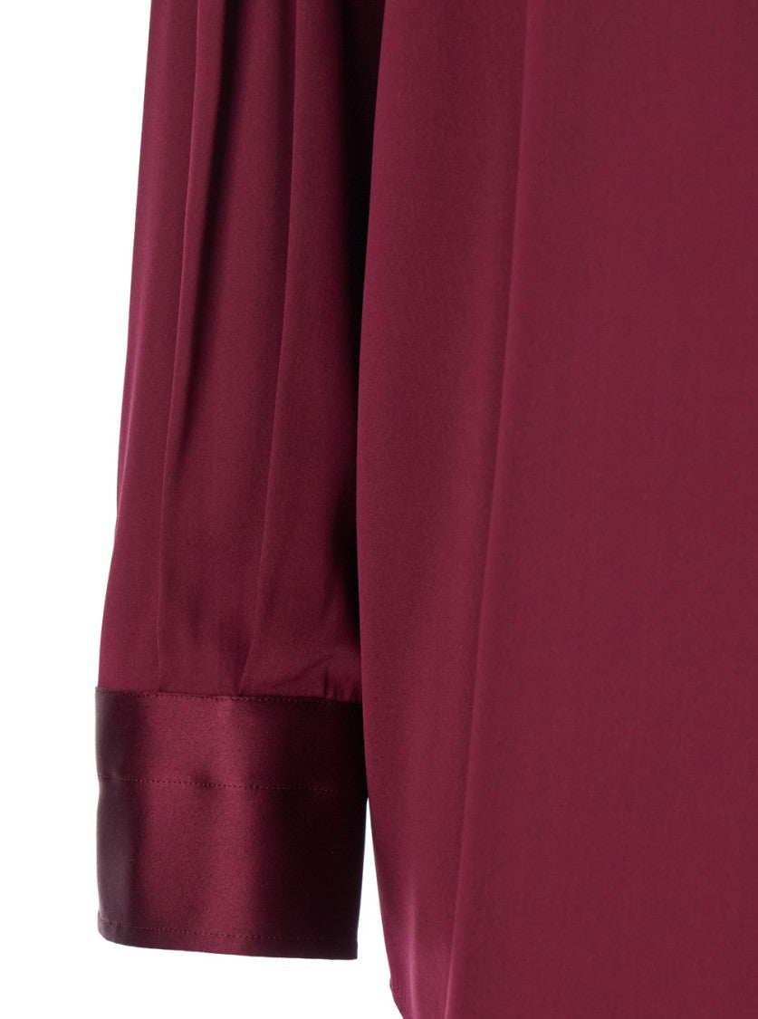 Tom Ford Silk Stretch Bordeaux Shirt