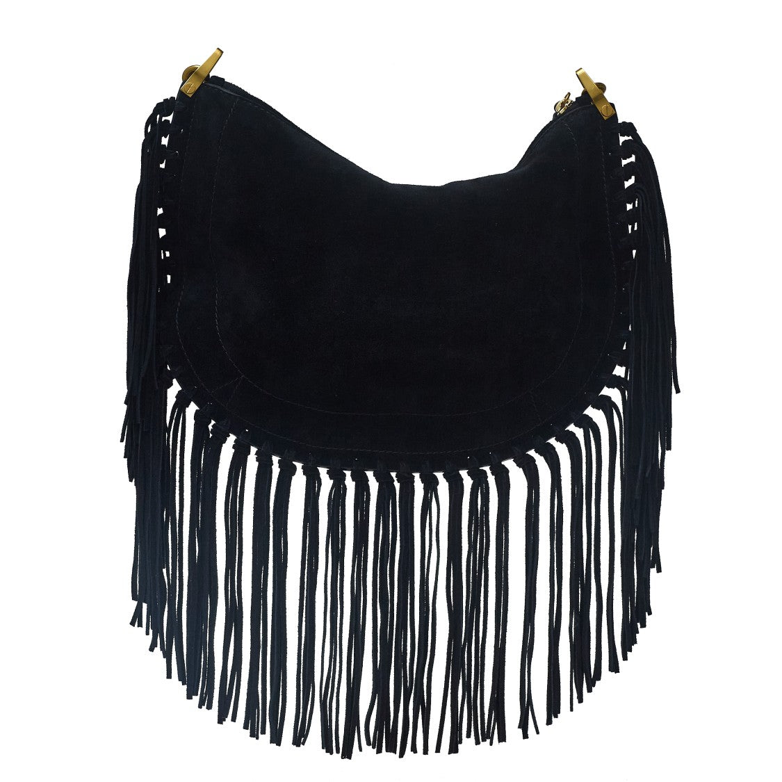 Isabel Marant Soft Leather Shoulder Bag With Fringe Detail