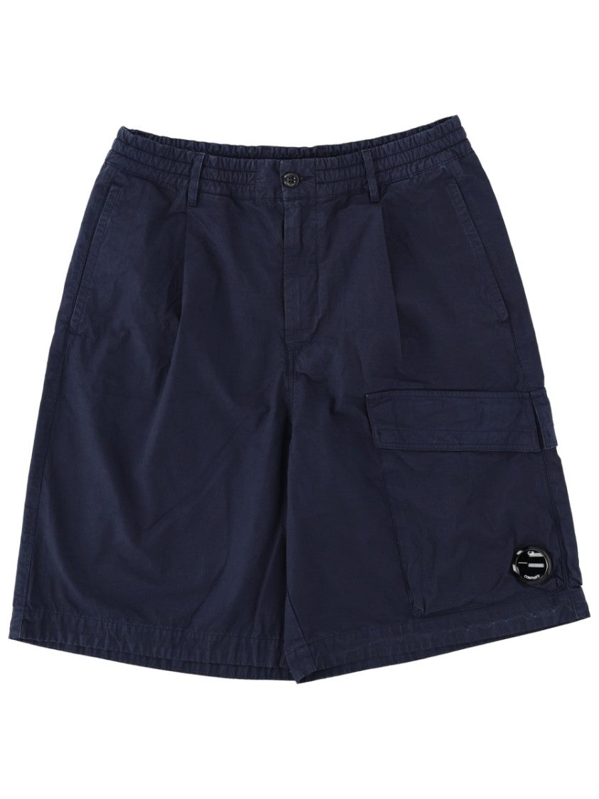 C.P. Company Dark Navy Boxy Multi-Pocket Cotton Shorts