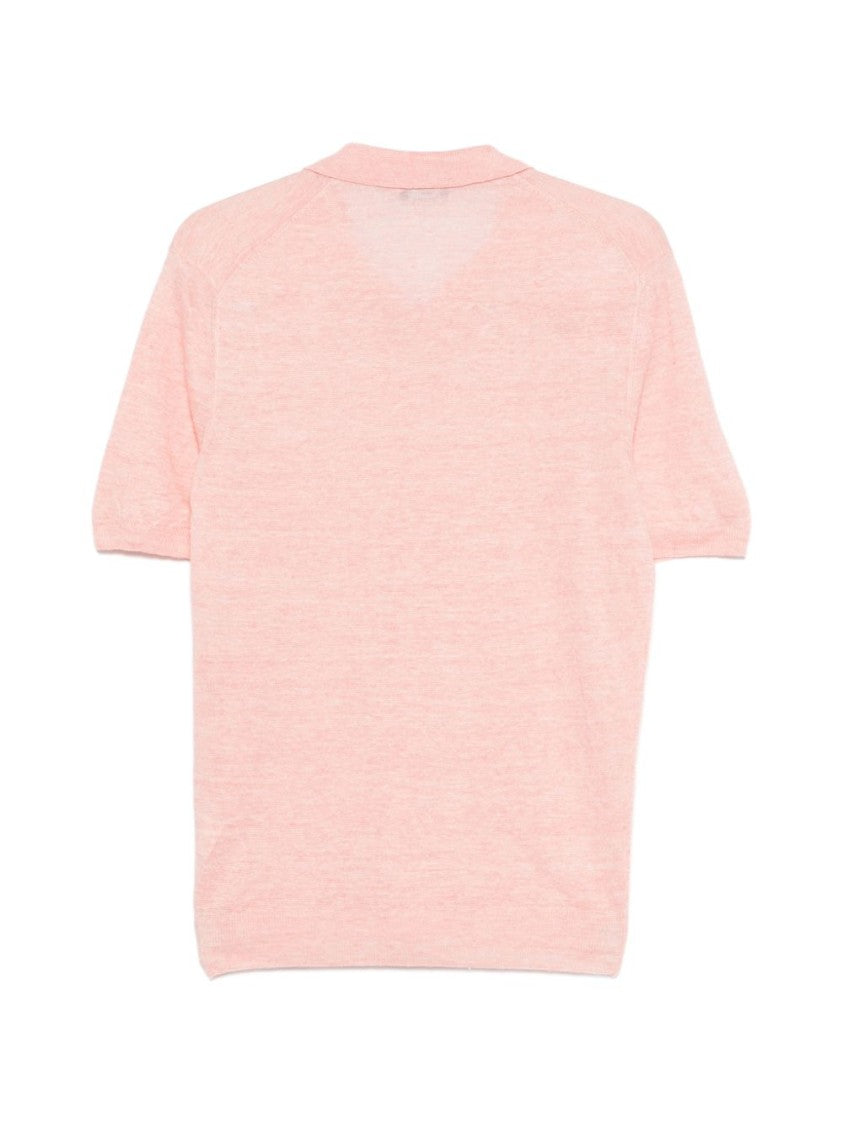 Barba Relaxed Boxy Short-Sleeve T-Shirt With V-Neck Detail